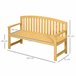Banco de Exterior Madeira de Abeto Outsunny 143x51 Laranja