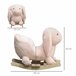 Baloiço para Bebé Pelúcia, Guata, Madeira, Metal HOMCOM Rosa