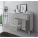  Aparador para sala de estar ou de jantar - 86 x 120 x 40 cm 120 Branco/cinza