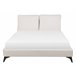 Beliani Cama com estrado Chenille MELLE 155x240 Bege