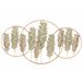 Beliani Decoração de parede COPERNICIUM Dourado