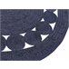 Beliani Entrelaçado KOYUNLU 120x120 Azul
