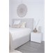 Cama abatível LUXURY II cinza claro 140x190cm Cinza Claro