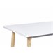 Beliani Mesa de bar CHAVES 50x110 Branco