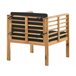 Beliani Conjunto lounge Madeira de acácia PACIFIC Castanho