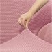 Cobertura para chaise longue com braço esquerdo curto NIAGARA Rosa Talco