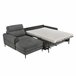 Chaise longue com cama ELIA Cinza
