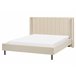 Beliani Cama com estrado Bouclé VILLETTE 185x222 Bege
