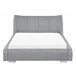 Beliani Cama com estrado Poliéster NANTES 168x237 Branco/ Bege