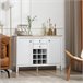 Aparador Melamina de Madeira HOMCOM, casa - cozinha Aparador Melamina de Madeira HOMCOM, casa - cozinha Branco