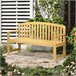 Banco de Exterior Madeira de Abeto Outsunny 143x51 Laranja