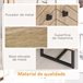 Aparador Melamina de Madeira, MDF e Metal HOMCOM Castanho