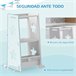 Torre de Aprendizagem MDF e Madeira de Pinho AIYAPLAY Branco