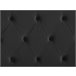 Beliani Cama com estrado Veludo LUBBON 152x215 Preto