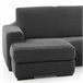 Cobertura para chaise longue com braço esquerdo curto NIAGARA Cinza Escuro