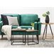 Beliani Conjunto de 2 mesas auxiliares DENNY 35x35 Preto