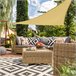 Toldo de sombra triangular Aktive Garden uv50 cor creme Creme