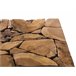 Beliani Mesa de jantar NORLEY 30x30 Castanho