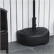 Base de Parede para Chapéu de Sol HDPE, Metal Outsunny 50x31 Preto