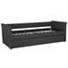 Beliani Cama com estrado Poliéster LIBOURNE 92x220 Azul Marino