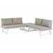 Beliani Conjunto lounge COCCORINO Cinza Escuro