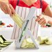 Mandolina Cortadora de Verduras Dobrável 5 em 1 Cinza
