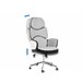 Beliani Silla de oficina SPLENDID Cinza Claro
