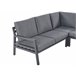 Beliani Conjunto lounge VIZZINI Cinza Escuro