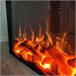 MPC CAMINETTO VULCANO Queimador eléctrico de 1500W, apenas com efeito de chama, Preto Preto