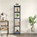 Pack 2 Prateleiras Modulares com 5 Prateleiras Ajustáveis ​​O91 Preto