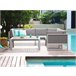 Beliani Conjunto lounge CASTELLA Cinza