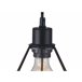 Candeeiro de teto JOHNY 10W E27 marca CONFORAMA Preto