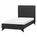 Beliani Cama com estrado Poliéster AMBASSADOR 102x216 Preto
