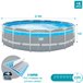 Quadro de prisma INTEX piscina desmontável Clearview Cinza