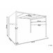 Beliani Pérgola de jardín PARGA 310x310 Bege