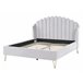Beliani Cama Terciopelo AMBILLOU 157x214 Bege