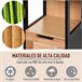 Armário auxiliar MDF, Bamboo kleankin, casa - casa de banho Multicor