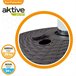 Base para guarda-sol circular Aktive antracite 41-51 mm Cinza