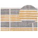 Beliani De tejido plano KATRA 140x200 Amarelo