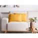 Beliani Almofada decorativa MABA Amarelo