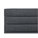 Beliani Cama com estrado Poliéster VALBONNE 216x191 Cinza Escuro
