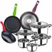 Bateria de cozinha de 8 peças Multicor