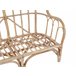 Beliani Conjunto lounge Rattan/vime BRINDISI Creme