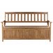Beliani Banco Madera de acacia SOVANA 160x60 Vermelho