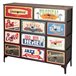 Max Home Vintage Cómoda de 11 gavetas em tecido Multicor