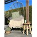 Beliani Sillón colgante CASOLI Cinza