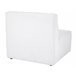 Beliani Chaise longue Bombazine LEMVIG Branco/ Bege