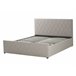 Beliani Cama com estrado Pele sintética ROCHEFORT 150x214 Cinza Escuro