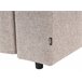 Beliani Chaise longue Poliéster INNVIK Castanho Claro