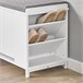 Banco para sapatos com 1 aba FSR105-W SoBuy Branco